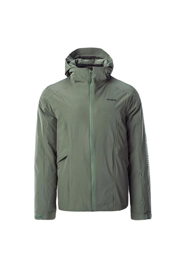 Kurtka narciarska męska Iguana Lotho, Rozmiar XXL. Typ kołnierza: kołnierzyk stójkowy. Materiał: tkanina, poliester, puch, materiał. Długość: długie. Sezon: zima. Sport: narciarstwo