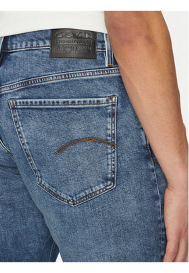 G-Star RAW - G-Star Raw Szorty jeansowe Mosa D24430-C052 C606 Niebieski Regular Fit. Kolor: niebieski. Materiał: jeans, bawełna