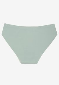 Renee - Jasnozielone Majtki Bezszwowe Typu Figi Lavenias. Kolor: zielony. Materiał: jeans. Wzór: gładki