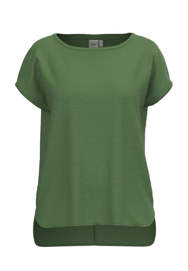 ICHI T-Shirt 20109945 Zielony Regular Fit. Kolor: zielony
