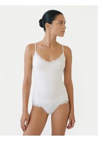 YSABEL MORA - Ysabel Mora Podkoszulek 19459 Kremowy Slim Fit. Kolor: kremowy. Materiał: wiskoza #1