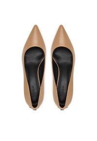 Hugo - HUGO Czółenka Devany_1 50557663 Beżowy. Kolor: beżowy. Materiał: skóra #3