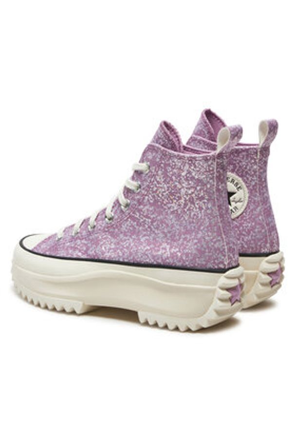 Converse Trampki Run Star Hike Platform Glitter A10096C Różowy. Kolor: różowy. Materiał: materiał, syntetyk. Obcas: na platformie