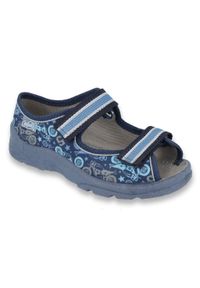 Befado obuwie dziecięce 969X159 niebieskie. Kolor: niebieski. Materiał: tkanina, bawełna #8