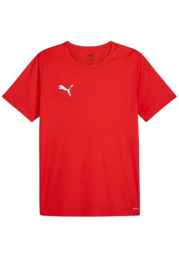 Puma - Męska Koszulka Meczowa TeamRISE. Kolor: czerwony. Sport: turystyka piesza
