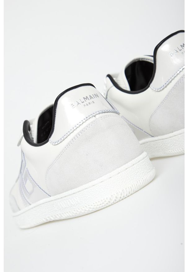 Balmain - Sneakersy męskie skórzane BALMAIN. Materiał: skóra