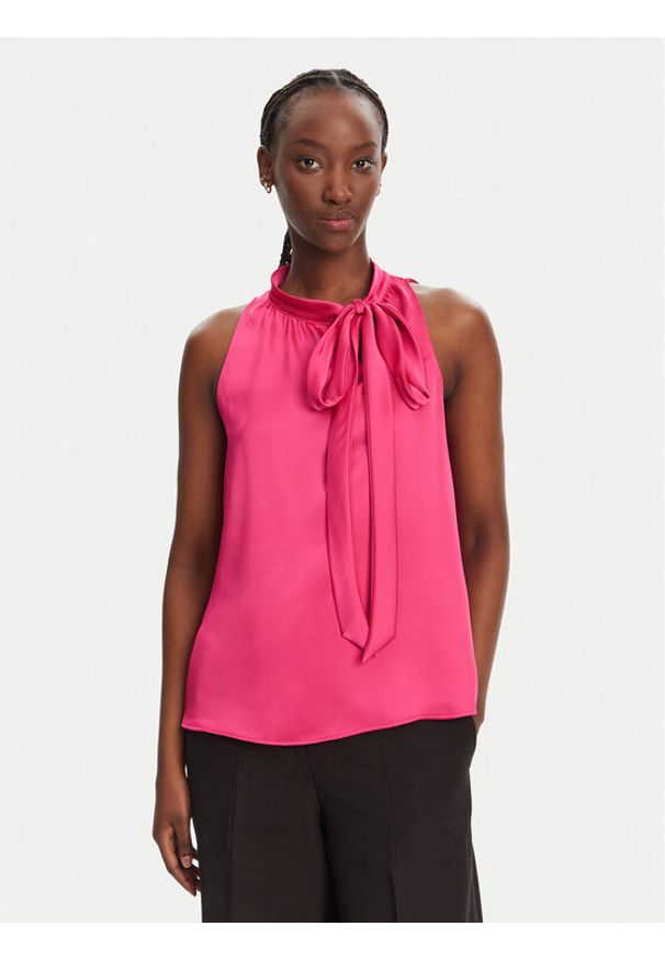 Hugo - HUGO Bluzka Celuni-1 50540259 Różowy Regular Fit. Kolor: różowy. Materiał: syntetyk