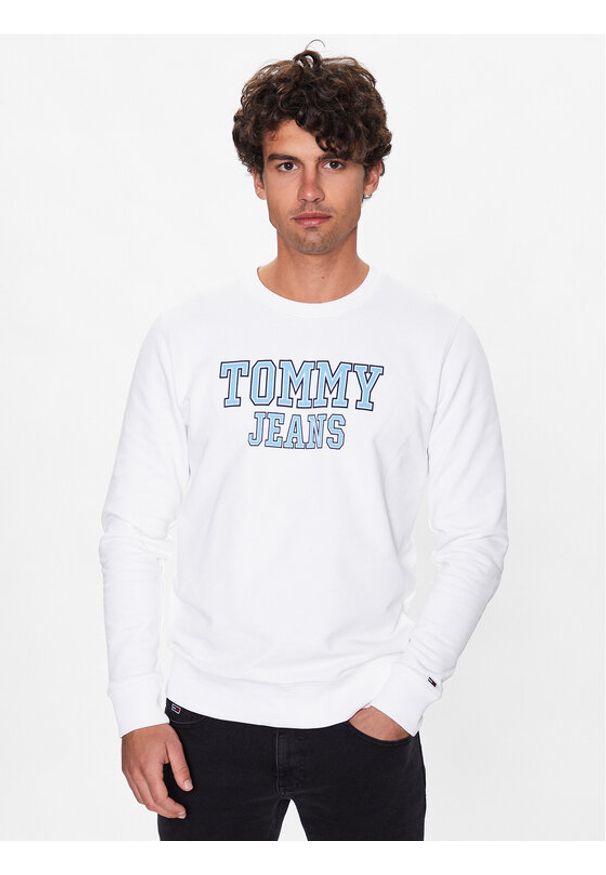 Tommy Jeans Bluza DM0DM16366 Biały Regular Fit. Kolor: biały. Materiał: bawełna