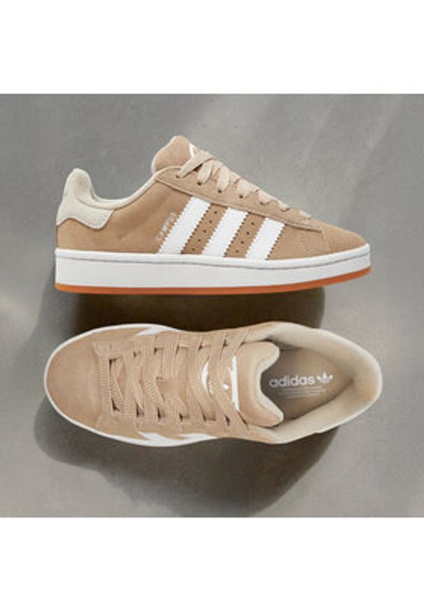 Adidas - adidas Sneakersy Campus 00S J JI4461 Beżowy. Kolor: beżowy. Materiał: zamsz, skóra. Model: Adidas Campus
