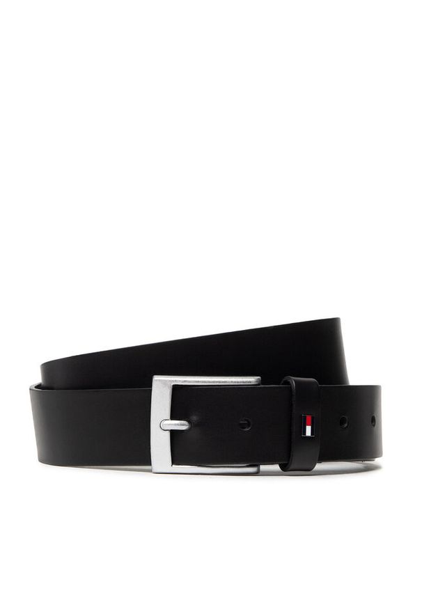 TOMMY HILFIGER - Pasek Męski Tommy Hilfiger. Kolor: czarny