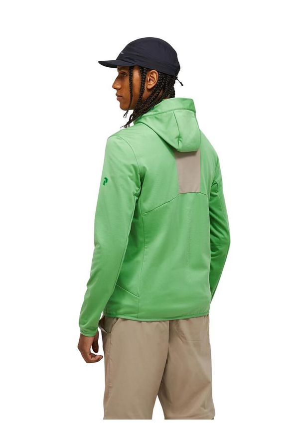 Bluza Peak Performance męska Utility Light Zip Hood zielona - XL. Kolor: zielony