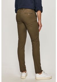 Polo Ralph Lauren - Spodnie. Kolor: zielony. Materiał: tkanina, bawełna, elastan. Wzór: gładki #3