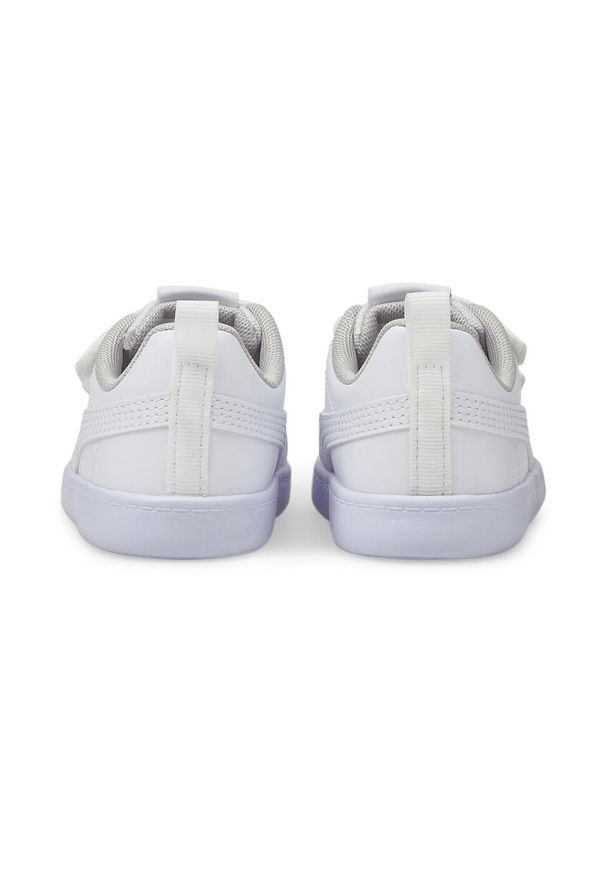 Buty Puma Courtflex v2 V Inf, Dzieci. Kolor: biały, wielokolorowy, fioletowy, szary. Materiał: syntetyk, materiał. Sport: turystyka piesza