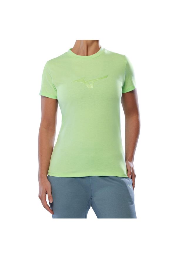 Koszulka damska Mizuno Athletic. Kolor: zielony. Sport: fitness