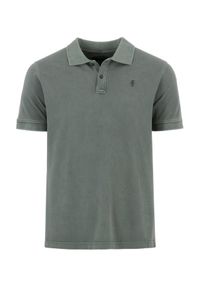 Ochnik - Koszulka polo w kolorze khaki. Typ kołnierza: polo. Kolor: zielony. Materiał: bawełna #2