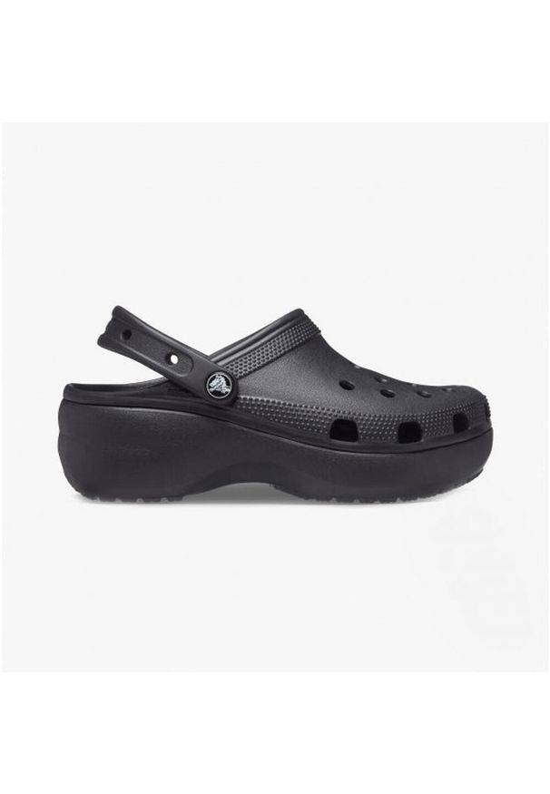 Klapki damskie Crocs CLASSIC PLATFORM CLOG. Kolor: czarny. Obcas: na platformie. Styl: sportowy