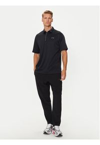 Under Armour Polo UA Tech 1290140 Czarny Loose Fit. Typ kołnierza: polo. Kolor: czarny. Materiał: syntetyk #4