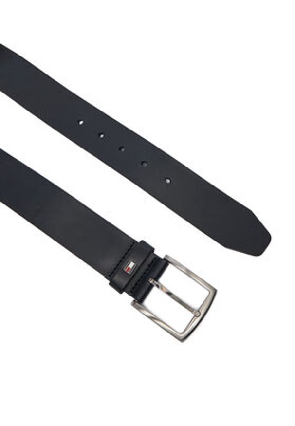 TOMMY HILFIGER - Tommy Hilfiger Pasek Męski New Denton Belt 4.0 E367863162 85 Czarny. Kolor: czarny. Materiał: skóra