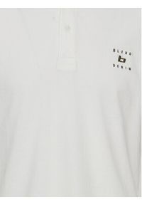 Blend Polo 20715179 Biały Regular Fit. Typ kołnierza: polo. Kolor: biały. Materiał: bawełna #4