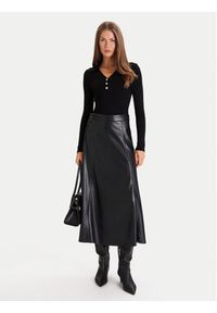 Morgan Sweter 252-MBANOU Beżowy Slim Fit. Kolor: beżowy. Materiał: wiskoza #5