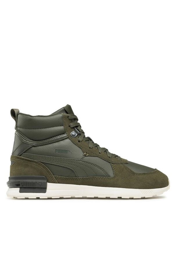 Puma Sneakersy Graviton Mid 383204 02 Khaki. Kolor: brązowy. Materiał: skóra