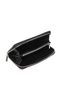 Calvin Klein Portfel Quilted Long Zip Around LV04F1122G Czarny. Kolor: czarny. Materiał: skóra #2