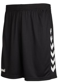 Spodenki sportowe dziecięce Hummel Core Kids Poly Shorts. Kolor: czarny, wielokolorowy, biały. Styl: sportowy