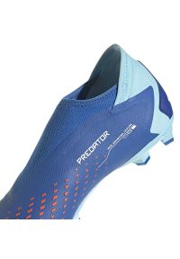 Adidas - Buty piłkarskie adidas Predator Accuracy.3 Ll Fg M GZ0019 niebieskie. Kolor: niebieski. Materiał: syntetyk, guma. Sport: piłka nożna #4