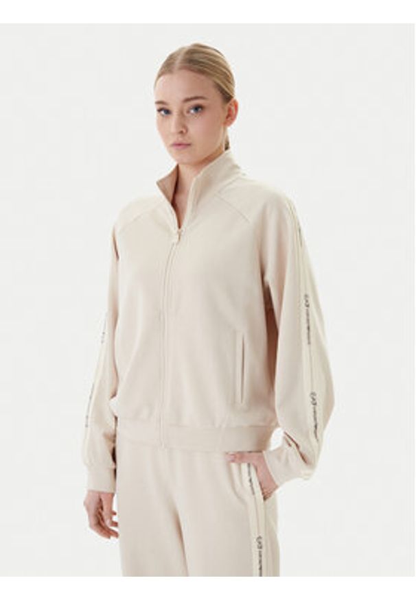 EA7 Emporio Armani Dres 7W000979 AF12501 U1088 Beżowy Regular Fit. Kolor: beżowy. Materiał: syntetyk