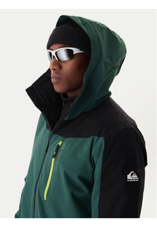 Quiksilver Kurtka snowboardowa Titano EQYTJ03513 Zielony Slim Fit. Kolor: zielony. Materiał: syntetyk. Sport: snowboard