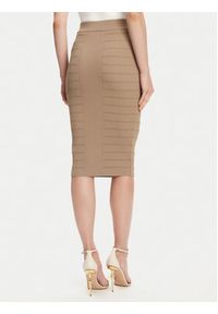 Guess Spódnica ołówkowa W5YD66 Z0130 Brązowy Slim Fit. Kolor: brązowy. Materiał: wiskoza #5