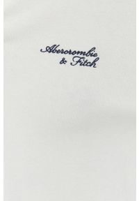 Abercrombie & Fitch longsleeve męski kolor beżowy gładki. Kolor: beżowy. Długość rękawa: długi rękaw. Długość: krótkie. Wzór: gładki #4