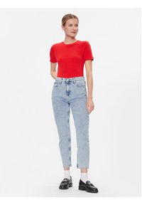 TOMMY HILFIGER - Tommy Hilfiger T-Shirt New Cody WW0WW40587 Czerwony Slim Fit. Kolor: czerwony. Materiał: bawełna #2