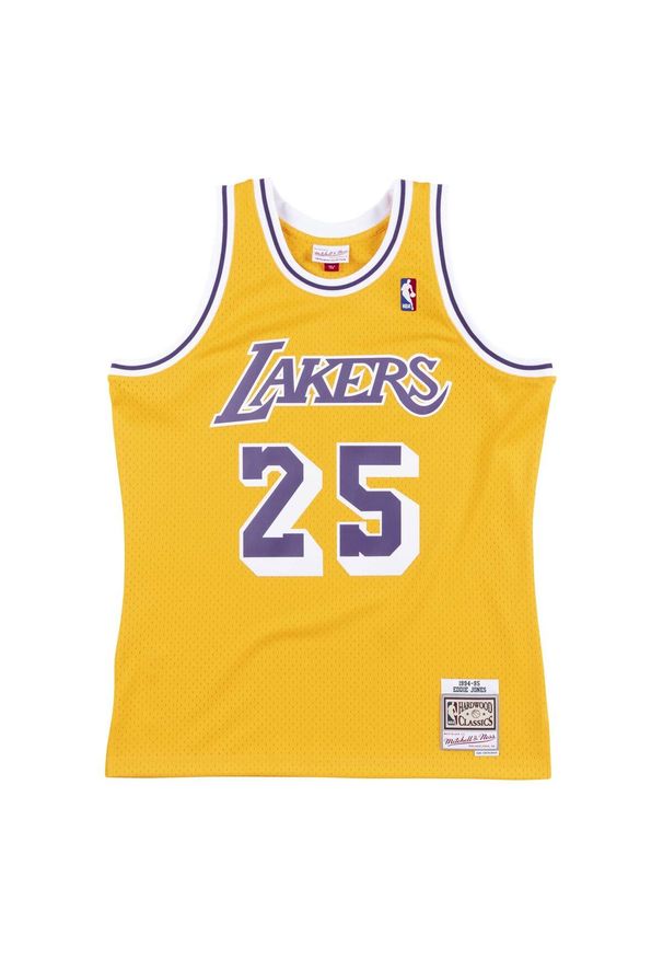 Mitchell & Ness - Koszulka NBA Los Angeles Lakers Eddie Jones. Kolor: żółty, wielokolorowy, pomarańczowy. Sport: koszykówka