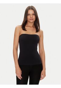Wolford Top Fatal 50799 Czarny Slim Fit. Kolor: czarny. Materiał: syntetyk