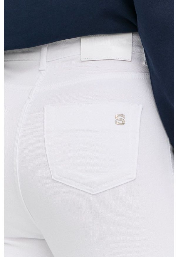 Silvian Heach jeansy damskie high waist. Stan: podwyższony. Kolor: biały
