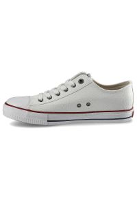 Big-Star - Białe Trampki Big Star Męskie Lekkie Półbuty. Okazja: do pracy, na co dzień, na randkę. Kolor: biały. Materiał: materiał, skóra ekologiczna, jeans. Szerokość cholewki: normalna. Styl: klasyczny, casual #4