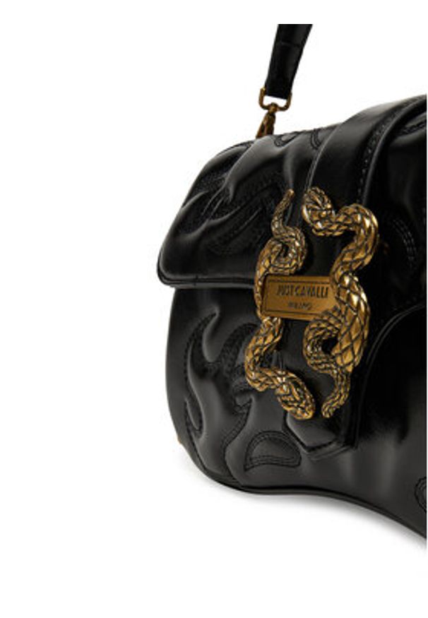 Just Cavalli Torebka 79RA4BA1 ZSD30 Czarny. Kolor: czarny. Materiał: skórzane