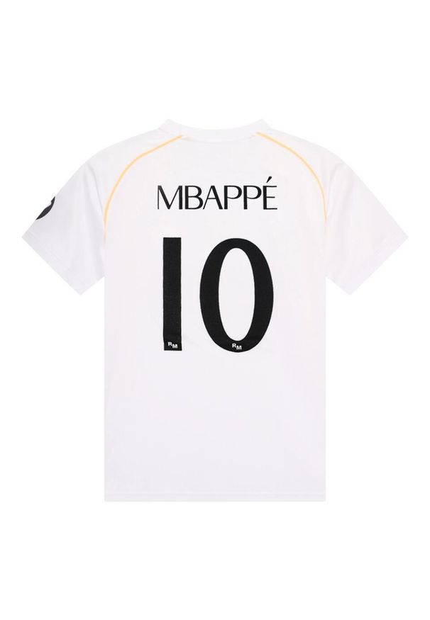 Koszulka domowa Kylian Mbappé Real Madrid 25/26 dla dzieci. Kolor: biały. Materiał: poliester. Sport: piłka nożna