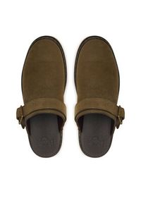 Dr. Martens Klapki Brookline DM42861300 Zielony ciemny. Kolor: zielony. Materiał: skóra, zamsz #6