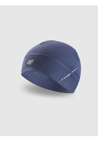 4f - 4F Czapka do biegania uniseks - granatowa S/M. Kolor: niebieski. Materiał: materiał, syntetyk, elastan. Styl: klasyczny, sportowy #1