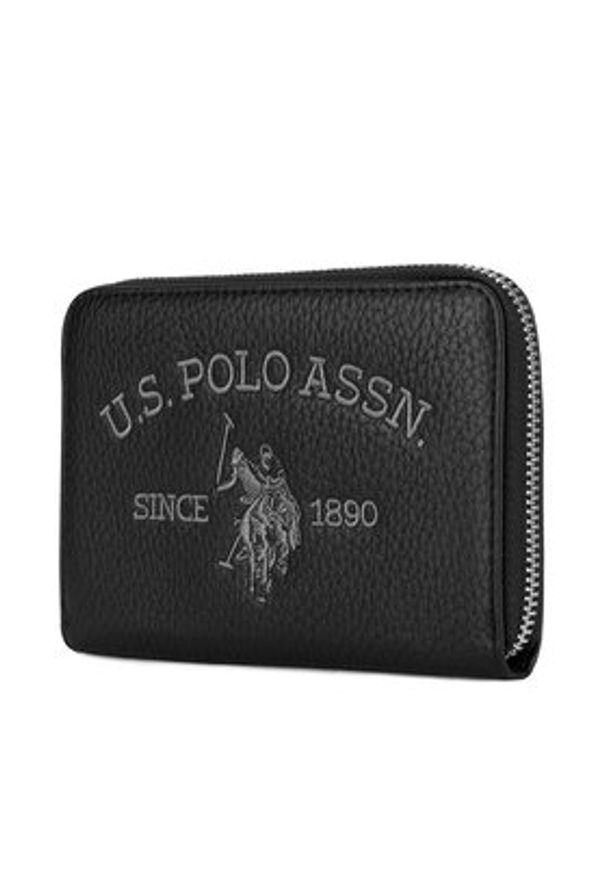 U.S. Polo Assn. Duży Portfel Damski WIUXT8414WVP Czarny. Kolor: czarny
