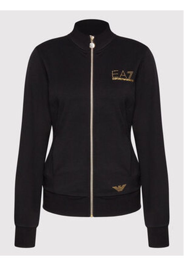 EA7 Emporio Armani Bluza 8NTM43 TJ9RZ 1200 Czarny Regular Fit. Kolor: czarny. Materiał: syntetyk