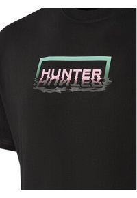 Hunter T-Shirt Abele UNISEX HARU0007251 Czarny Regular Fit. Kolor: czarny. Materiał: bawełna #10
