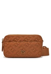 Pinko - PINKO Torebka Camera Bag Mini PE 25 PLTT 104292 A1YB Brązowy. Kolor: brązowy. Materiał: skórzane