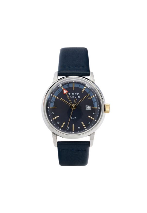 Timex Zegarek TW2Y47900 Granatowy. Kolor: niebieski