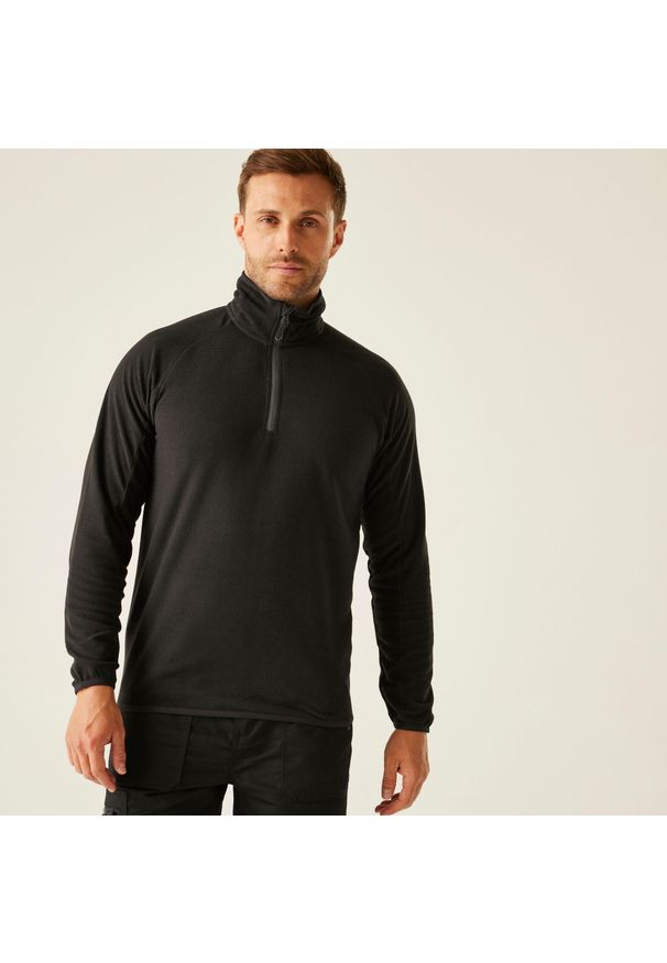 Regatta - Polar roboczy męski Nagate Half Zip. Kolor: brązowy, zielony, wielokolorowy. Materiał: polar. Sport: turystyka piesza