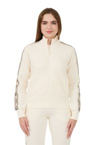 Guess - GUESS Beżowa damska bluza Britney Full Zip. Kolor: beżowy #8