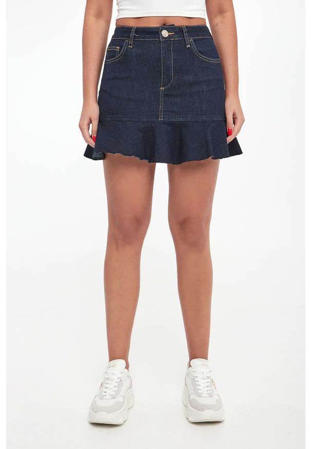 Liu Jo - Spódnica jeansowa mini LIU JO. Materiał: jeans