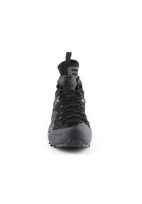 Buty trekkingowe męskie Salewa MS Wildfire Edge Mid Gtx. Wysokość cholewki: za kostkę. Zapięcie: sznurówki. Kolor: wielokolorowy, czarny. Materiał: materiał, syntetyk. Szerokość cholewki: normalna